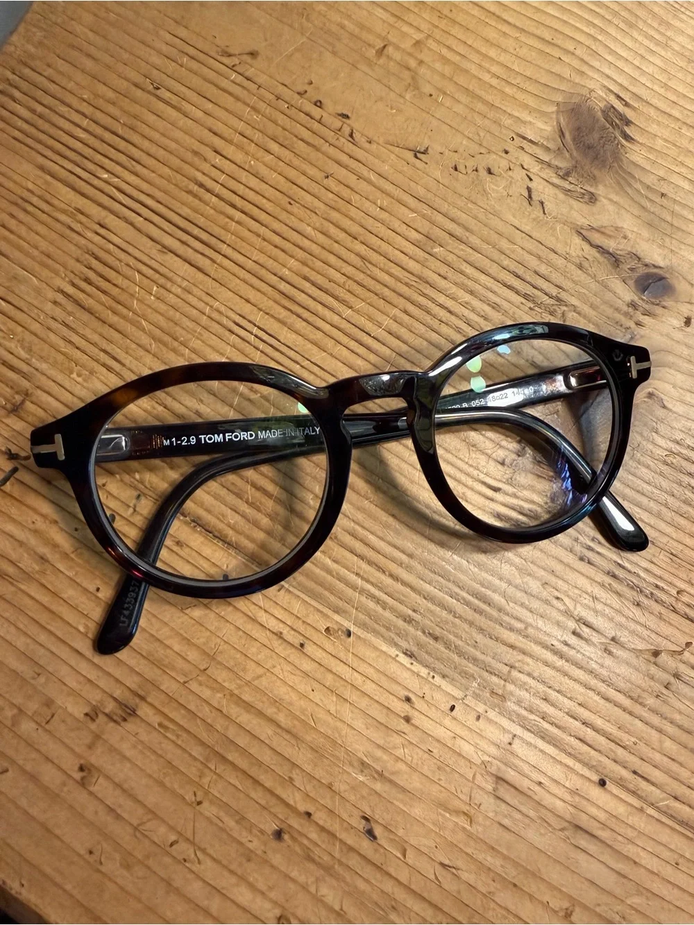 Tom Ford TF5529-B Round Tortoise shell Eye Glasses